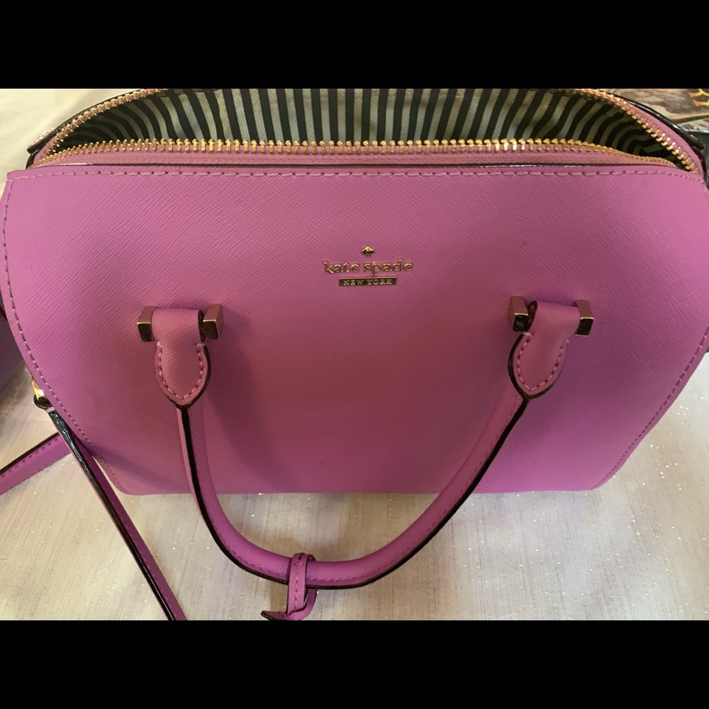Gorgeous lavender leather Kate Spade bag